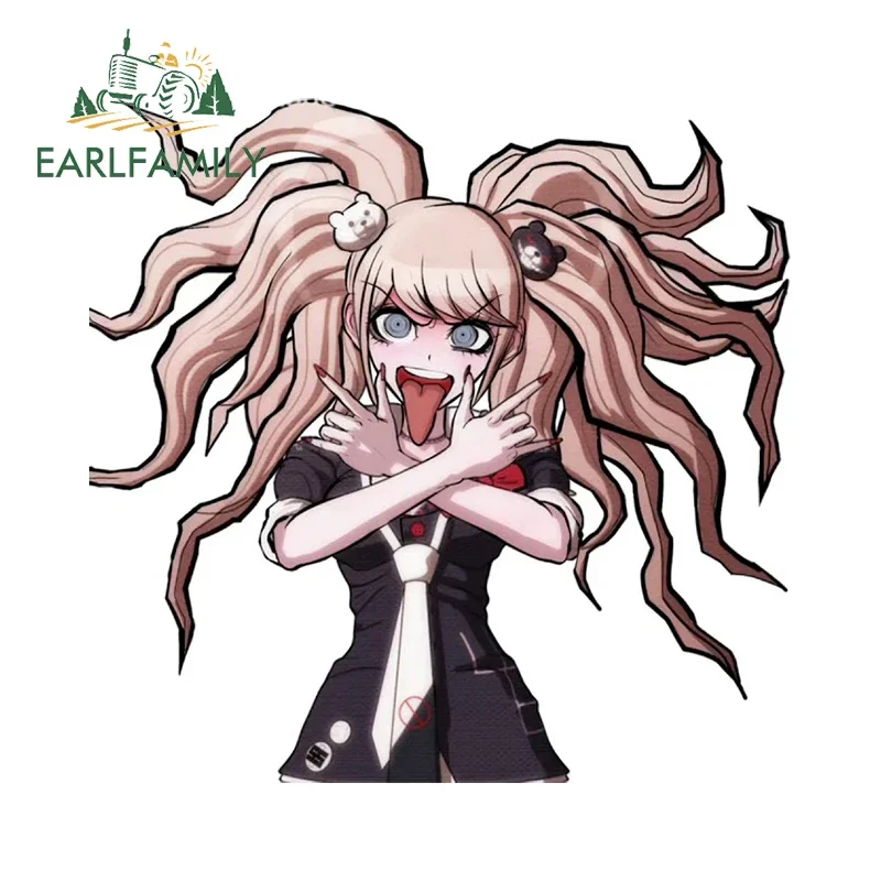 

EARLFAMILY 13 см x 12,7 см граффити Enoshima Junko автомобильные наклейки жареные волосы мультфильм наклейка на заказ модный декор для гонок на мотоциклах