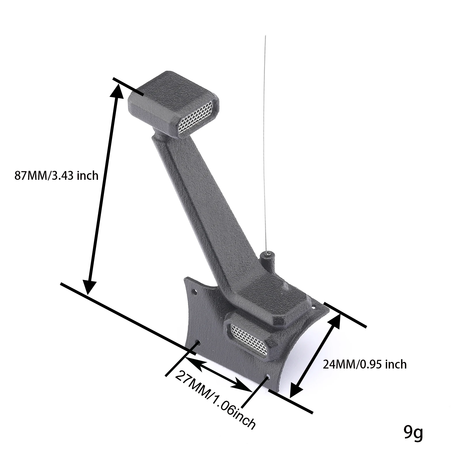 1/10 Wading Hose Throat Snokle AXIAL SCX10 III Metal Antenna JEEP Wrangler RC Crawler Car Body Shell Upgrade Parts Accessories