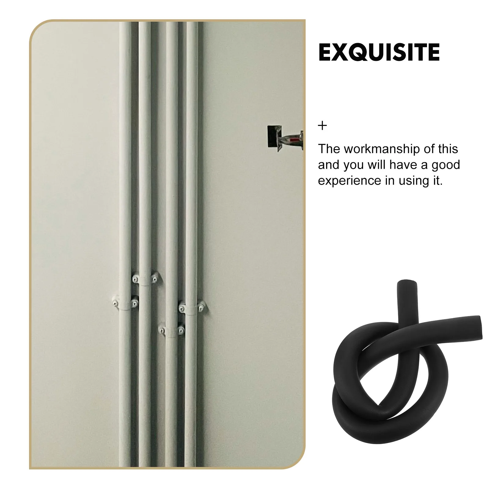 

Foam Tubing Pipe Insulation Sleeves Hvac Copper Pipe Soundproof Cover Handle Grip Plumbing Wrap Fire Resistant Outdoor