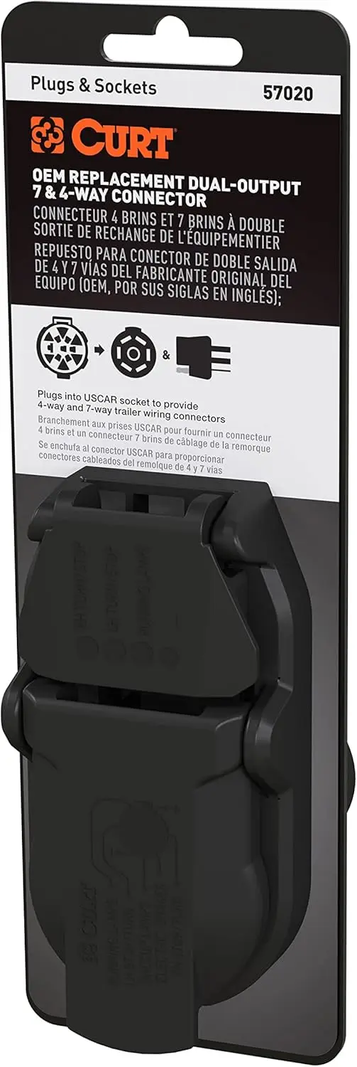 

Запасные OEM-разъемы с двумя выходами (7-контактные и 4-контактные) для подключения к любым разъемам USCAR.