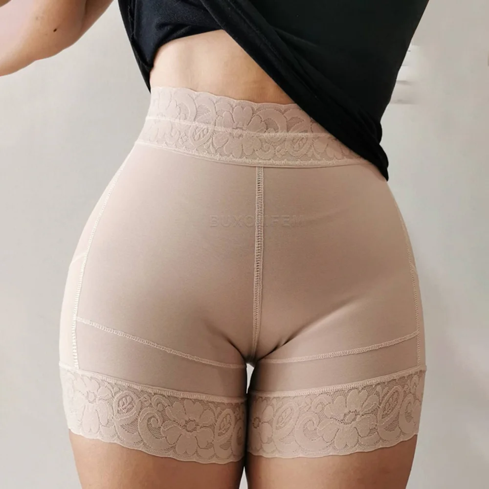 Postpartum Recovery Slimming Fajas Lace Butt Lifter Soft Skin-Friendly Stretchy Waist Trainer Shapewear Butt Lifter Body Shaper