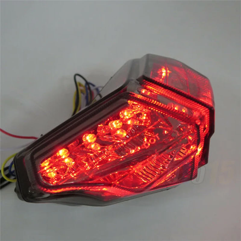 دراجة نارية LED الفرامل بدوره إشارات المتكاملة الخلفية الذيل ضوء الوامض ل Ducati 1098 1098S 1098R 848 Evo Corse Se 1198R 1198S #6