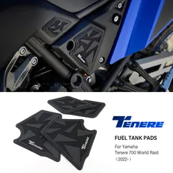 Motocicleta lado tanque almofada anti risco decalque para yamaha tenere700 tenere 700 world raid 2022-acessórios de borracha antiderrapante adesivo