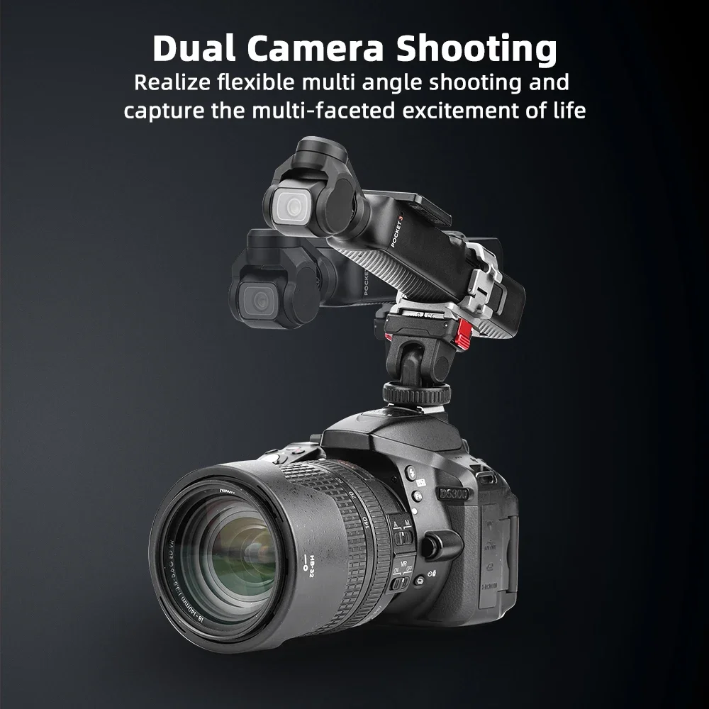 Expansion Adapter for DJI OSMO Pocket 3 Fast Mount Replacement Bracket Multi Functional Expansion Frame Accessories