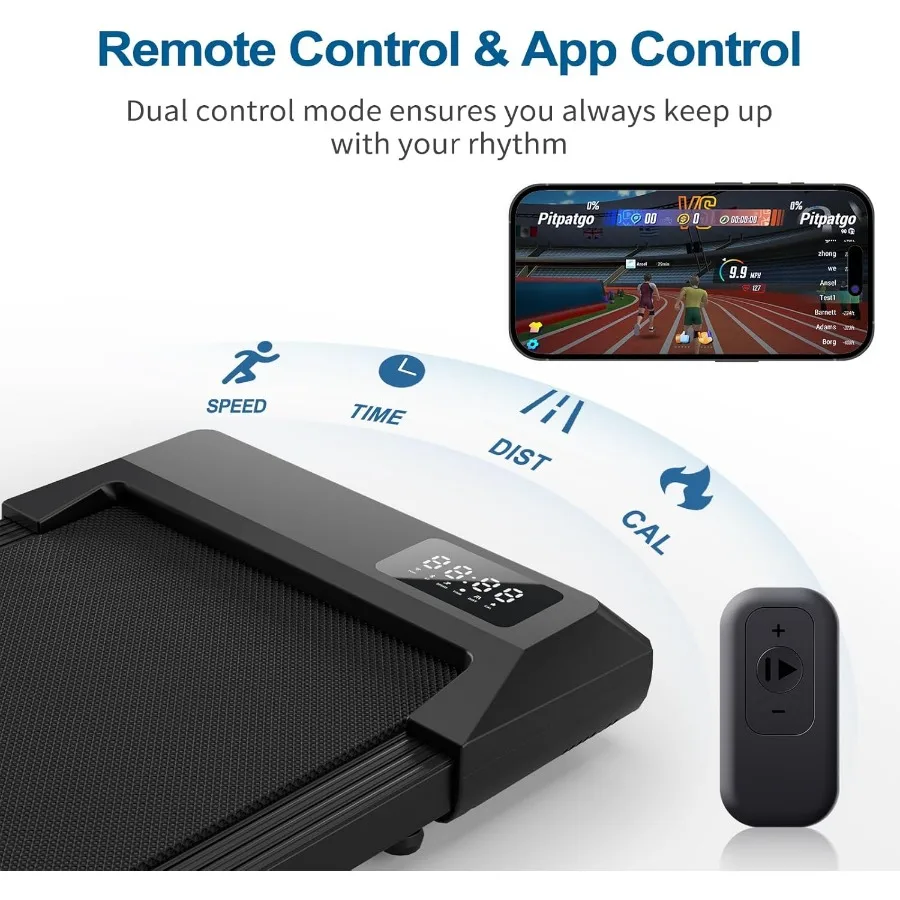 เดียร์รัน 2025 อัพเกรด เดอร์ริ่งแพด -ลู่วิ่งไฟฟ้าอัจฉริยะแบบวางใต้โต๊ะ สำหรับใช้ในบ้าน สำนักงาน และการฝึกออกกำลังกาย พร้อมโปรแกรมรางวัล รุ่น Quick S
