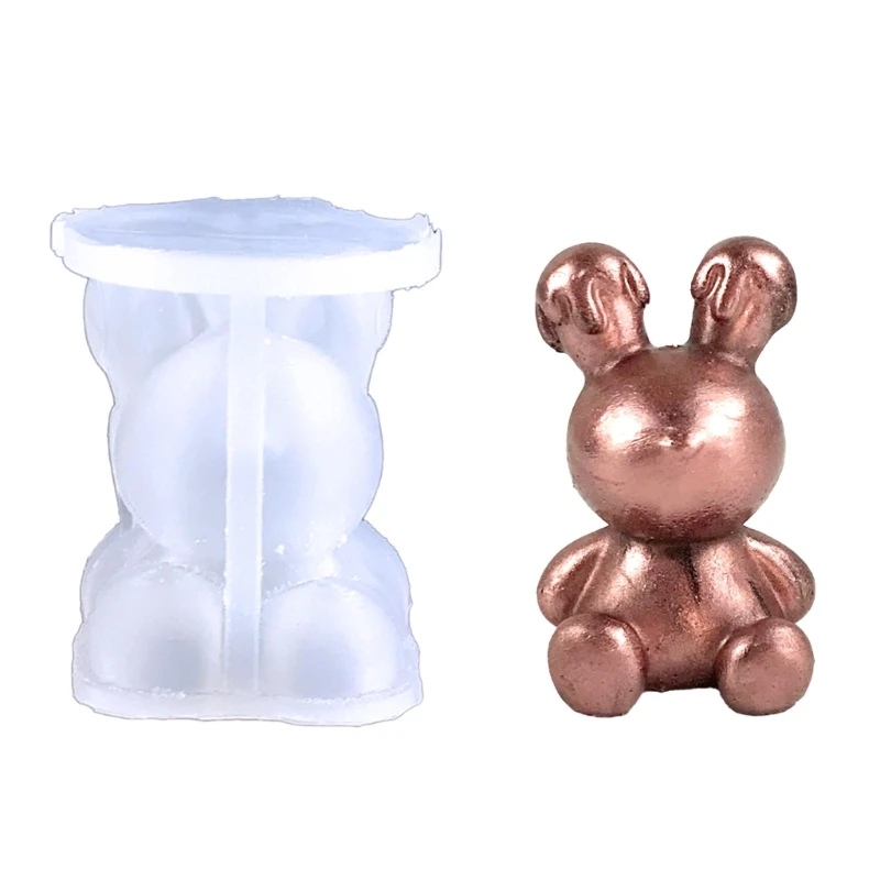 

Y1UB Decoration Silicone Mold Resin Epoxy Melting Bear Silicone Mold