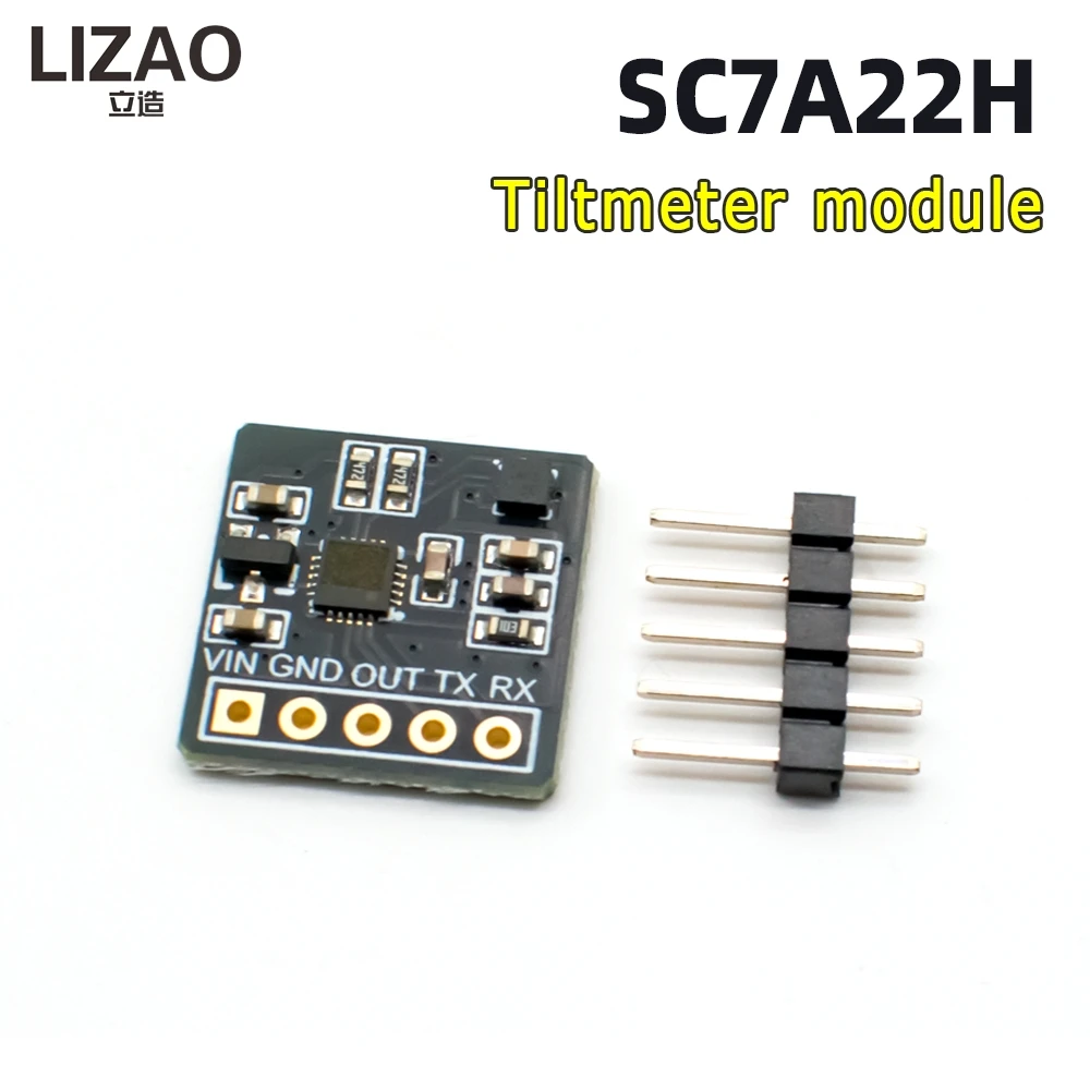 SC7A22H Inclinometer Module, Serial Port Output Tilt Sensor with Alarm Point Setting Function