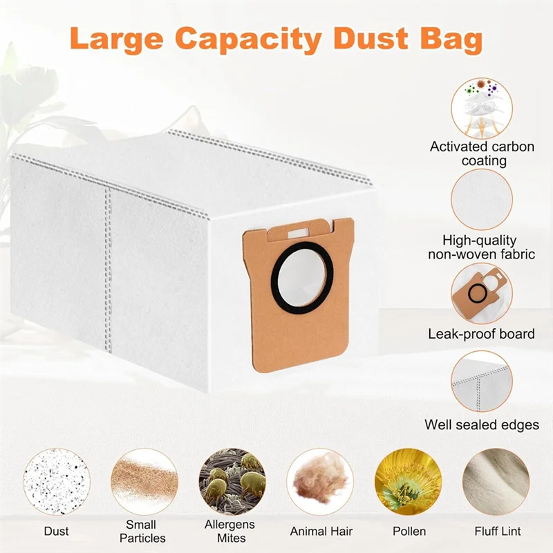 

SOFT-For Xiaomi X20+ Robot Vacuum Cleaner Main Side Brush Hepa Filter Mop Cloth Dust Bags Replacement Parts