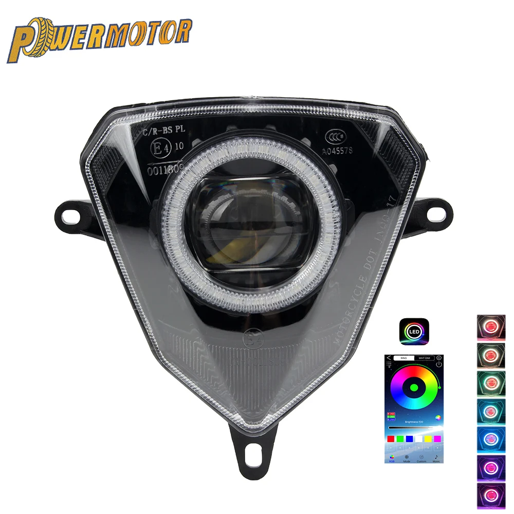 Universal Motorcycle Decorative Light LED Halo Bluetooth Control Waterproof Light Strip For Beta V6 Dirt Bike Modification Parts