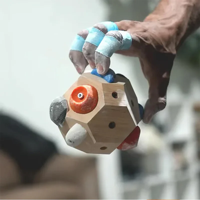 Nuevo Bloque de refuerzo hecho a mano, herramienta de entrenamiento de fuerza para agarre, potencia y precisión, ajuste de Fitness funcional, escalada