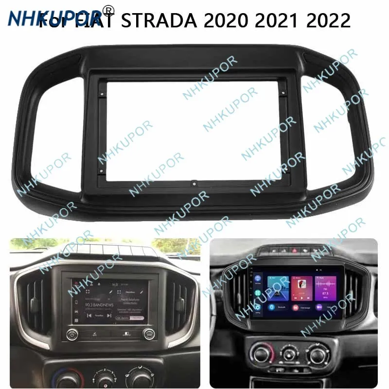 Car Interior Accessories Radio Fascia For FIAT STRADA 2020 2021 2022 Auto Stereo Install Dash Panel Sorround Frame Kit