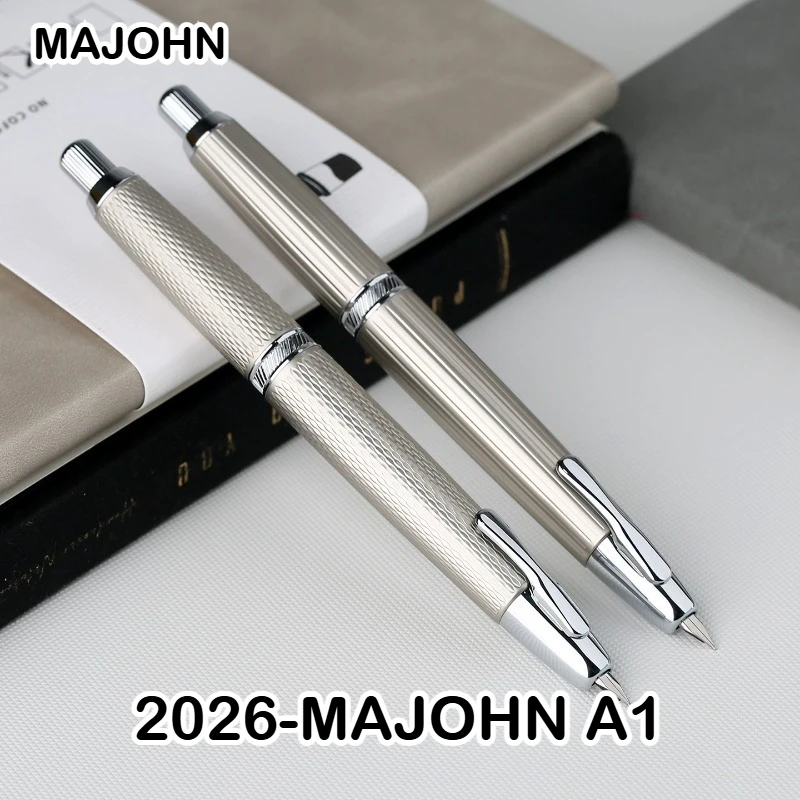 MOONMAN A1 Metalowy Pióro Wieczne z Wzorem Rybiej Łuski, Końcówka EF 0.4MM, Pióra do Pisania, Artykuły Szkolne i Biurowe, Prezenty, Pióro — zdjęcie produktu 4