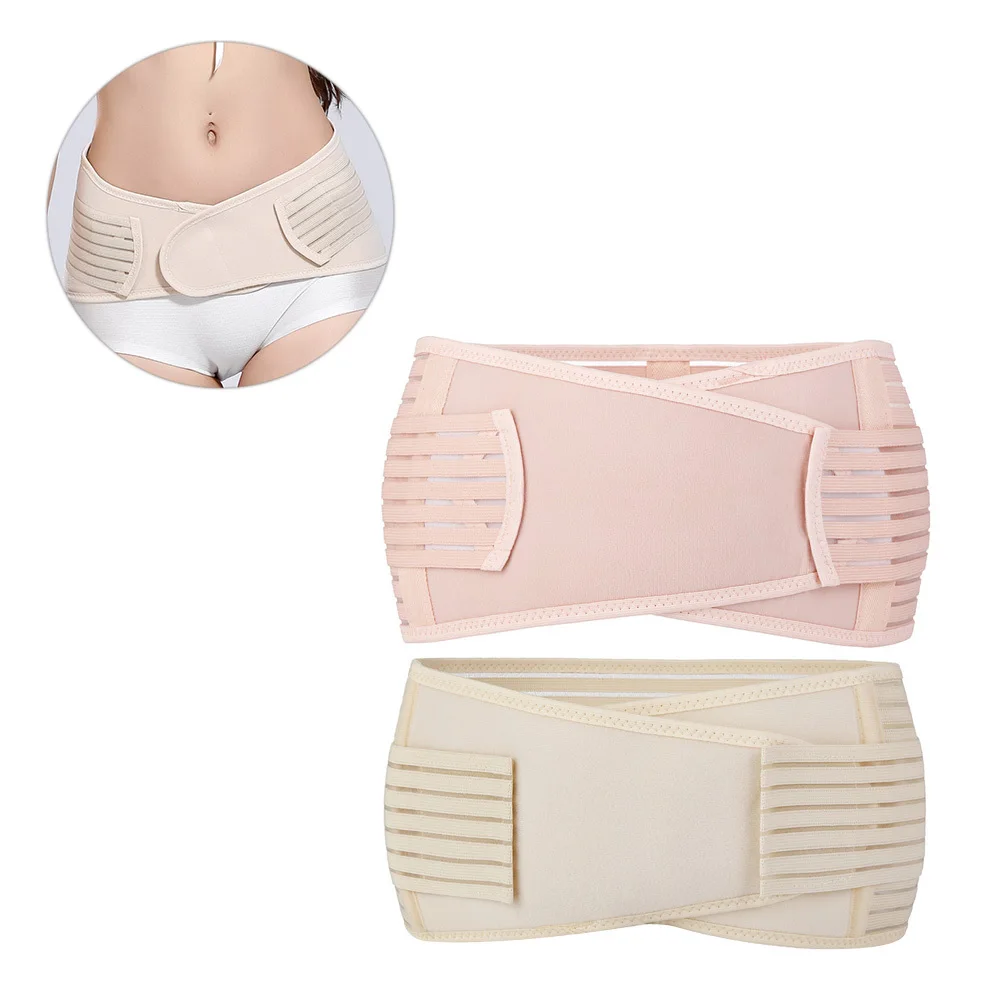 2 قطعة دعم الورك يتقلص البطن الموثق تصحيح الحوض للنساء بعد الولادة حزام مصحح الحوض قابل للتعديل
