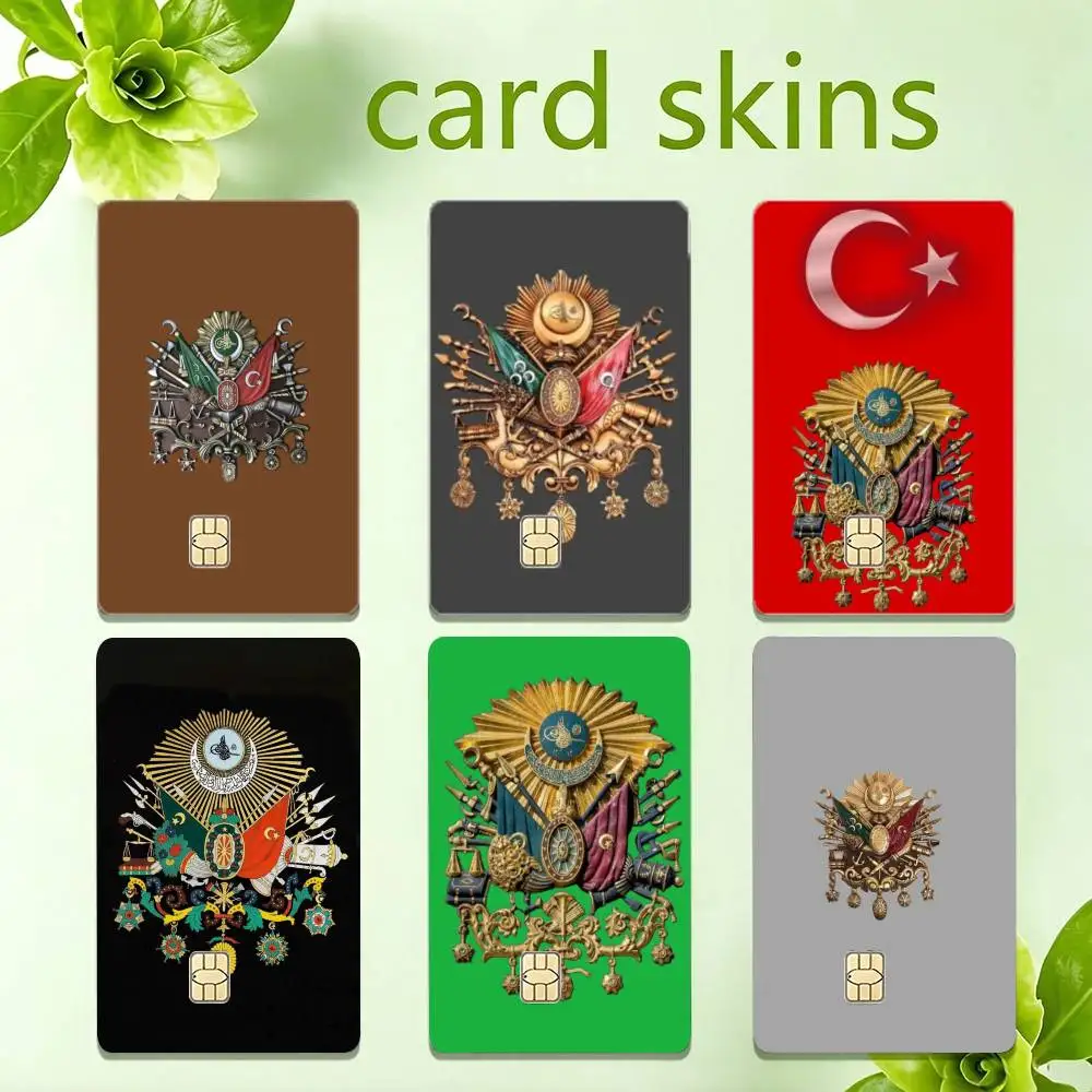 0-Ottoman Empire Coat Of Arms Sticker Film Tape Skin for Credit Card Debit Card Waterproof Stickers
