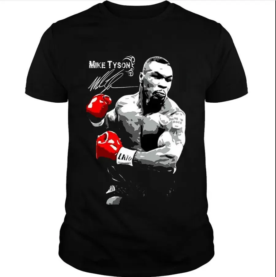 

2023 Summer New Mike Tyson Box Retro 3D Print Men's Casual Comfortable Short Sleeve T-shirt