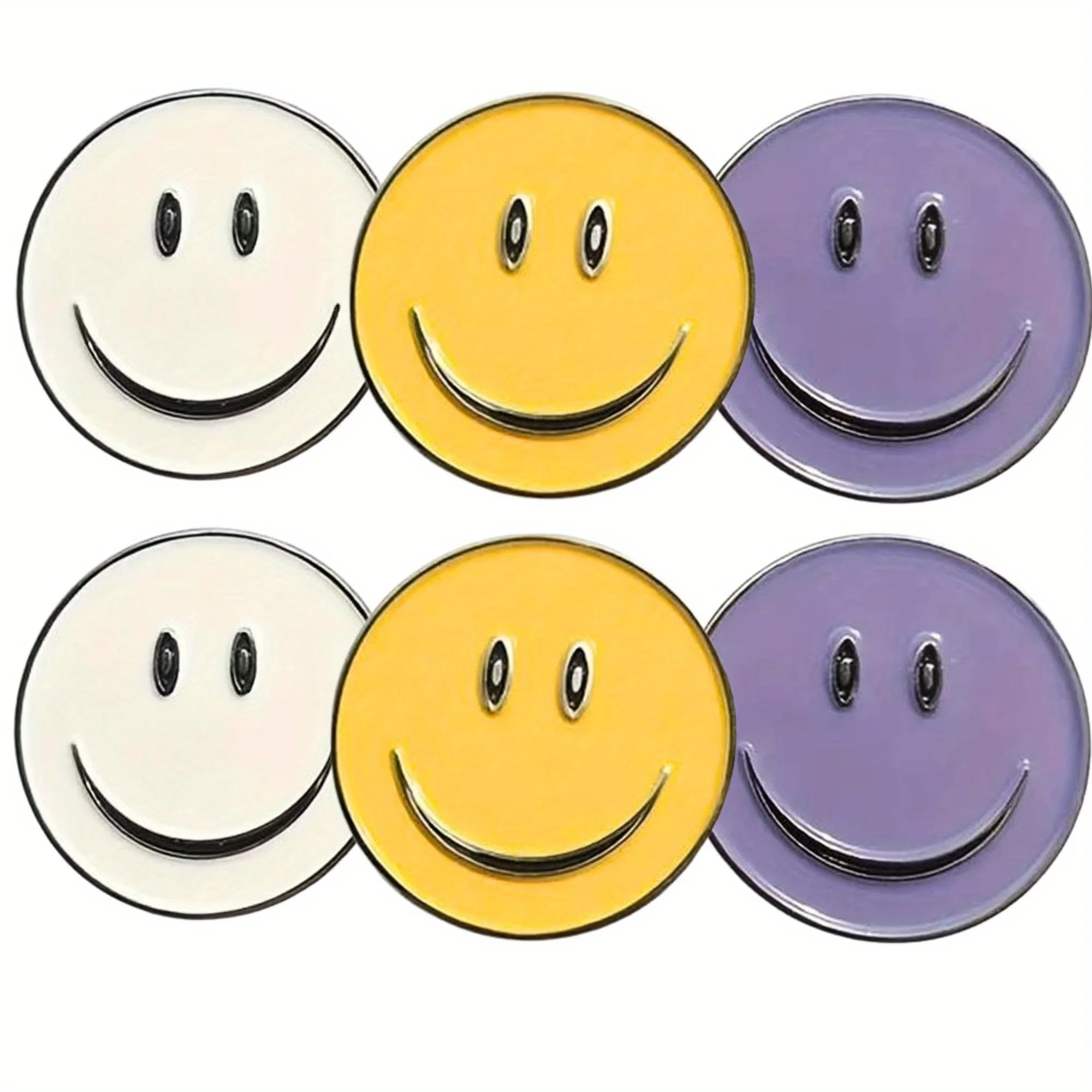 

Golf Ball Markers Assorted Patterns Value Pack of 6 Golf Gifts, Accessories Sets for Men Women Golfer (Golf Club Ball Markers)