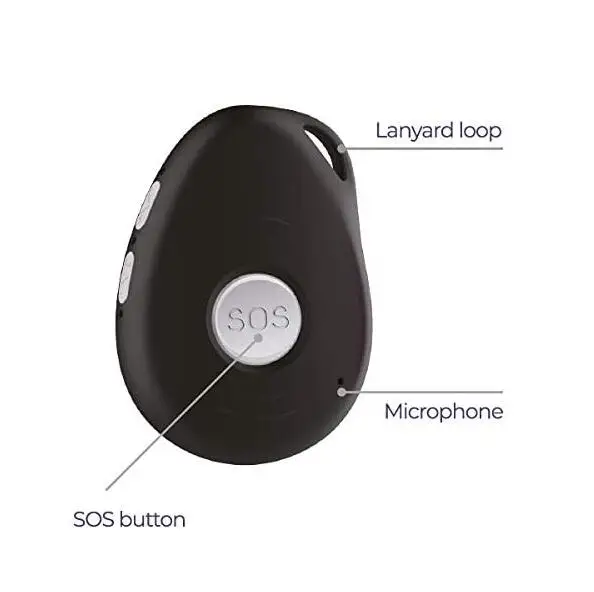 waterproof sos alarm with medical alert,fall detection elderly care telecare system support panic button craddle charge