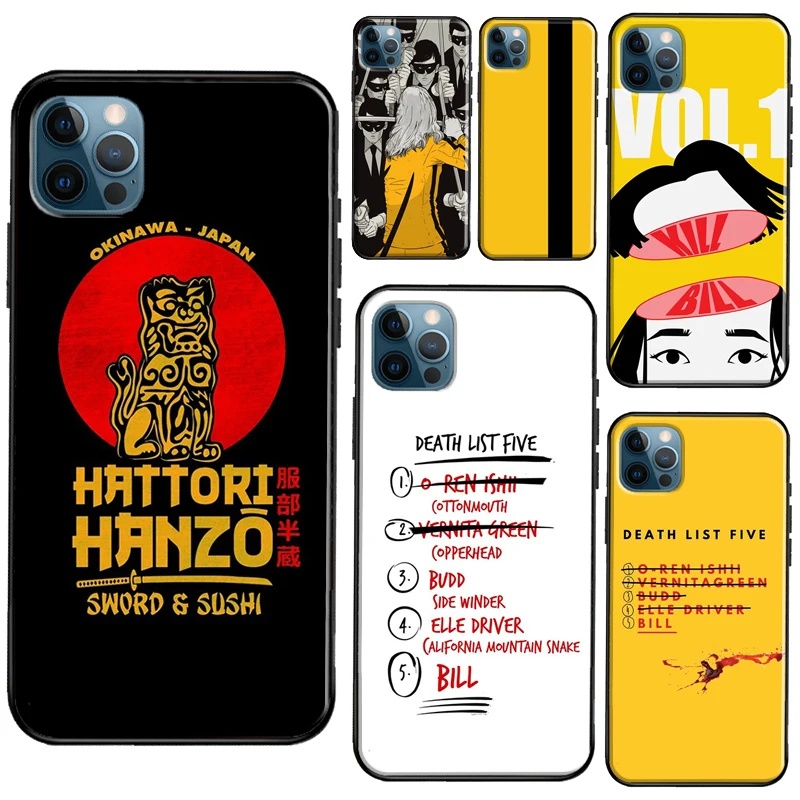 Kill Bill Case For iPhone 11 14 Pro Max SE 2020 XR X XS Max 6S 7 8 Plus Cover For iPhone 12 13 mini