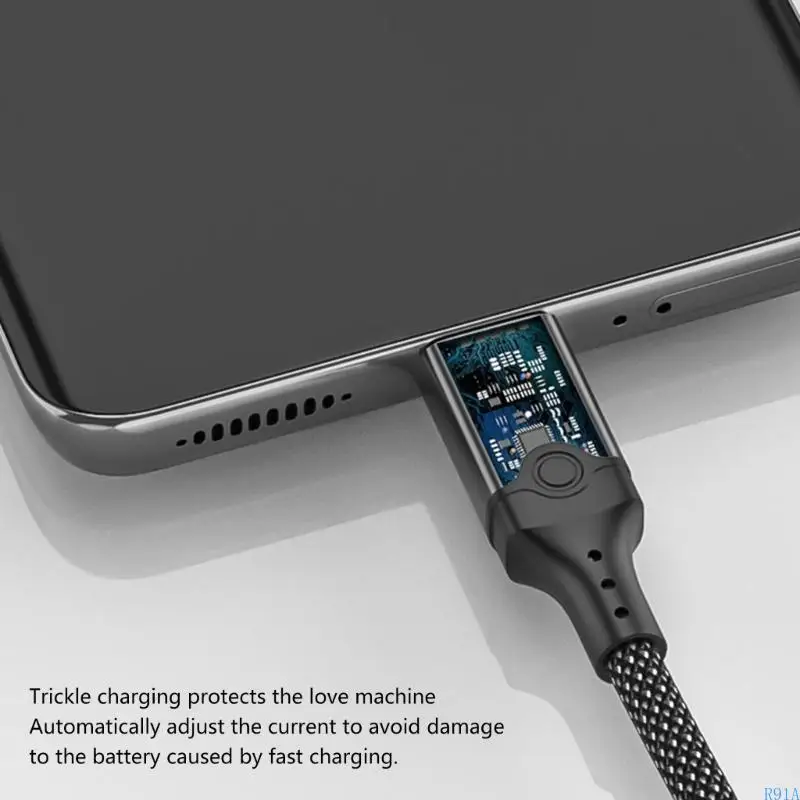 Cavo R91A USB4 40 Gbps PD240W USBC a TAPEC FAST TRASFERIMENTO DATI CAVO CHARCAZIONE DELLA TRASMISSIONE VIDEO