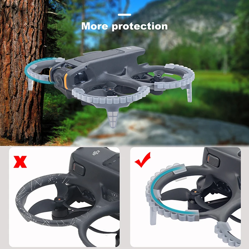 4pcs Landing Gear Heighten Leg Propeller Ring Anti-collision Protection Cover Guard for DJI AVATA 2 Drone Accessories