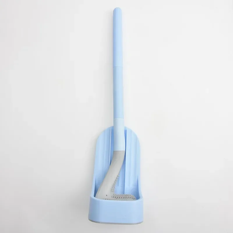 Detachable Long-handled Silicone Toilet Brush Toilet Soft Rubber Cleaning Brush Toilet Brush Base No Dead Space Toilet Brushes