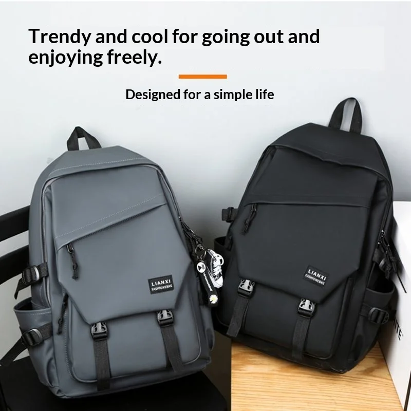 

Simple Large Capacity Backpack for Men Travel Business Teacher Backpack Laptop Shoulder Bag Man School Student Backpack Purse