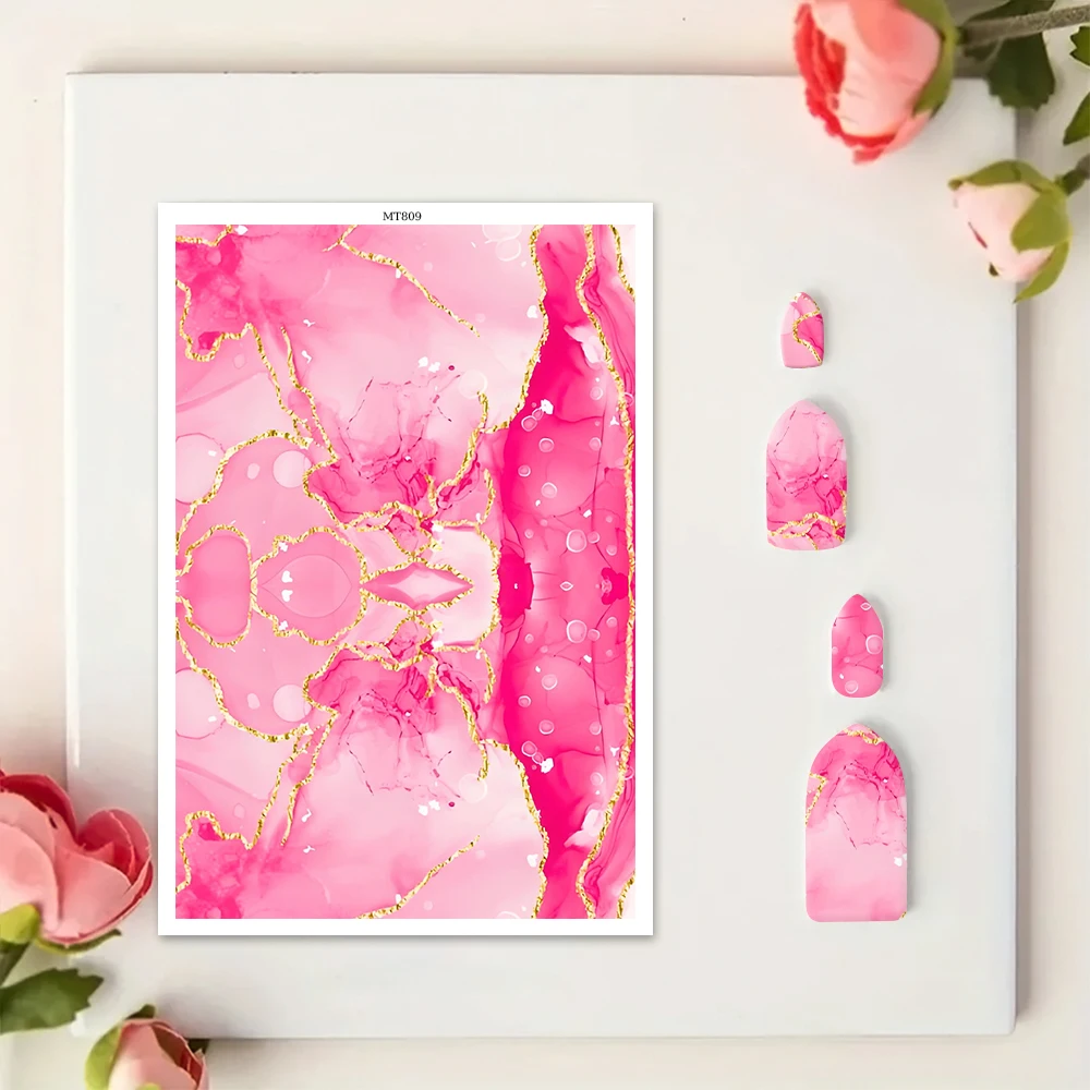 Padrão de mármore abstrato moderno brincos de cerâmica macia solúvel em água adesivo descartável para diy jóias fazendo decalque 2025