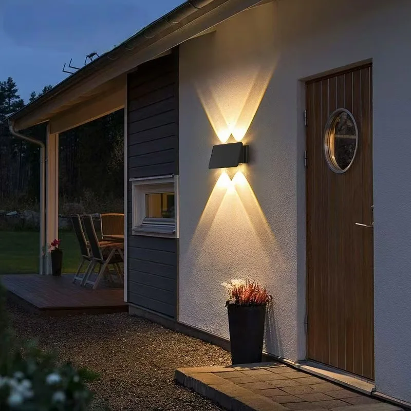أضواء الطاقة الشمسية في الهواء الطلق Led مصباح الجدار بالطاقة الشمسية، مصباح الجدار في الهواء الطلق للحديقة، مدخل الفيلا، الفناء، الجدار الخارجي، الشرفة #3