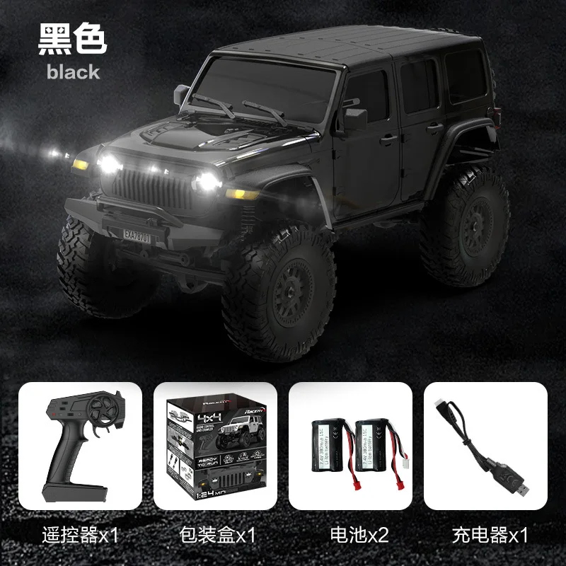 リモートコントロールクライミングビークル 1:24 四輪駆動フルスケールオフロード