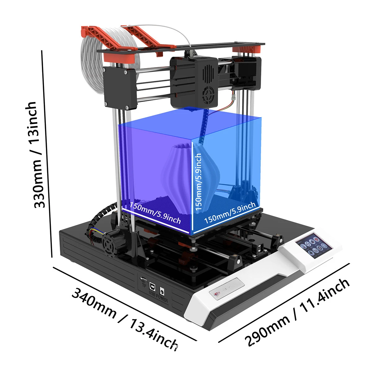 

Threaded K8 3D Printer