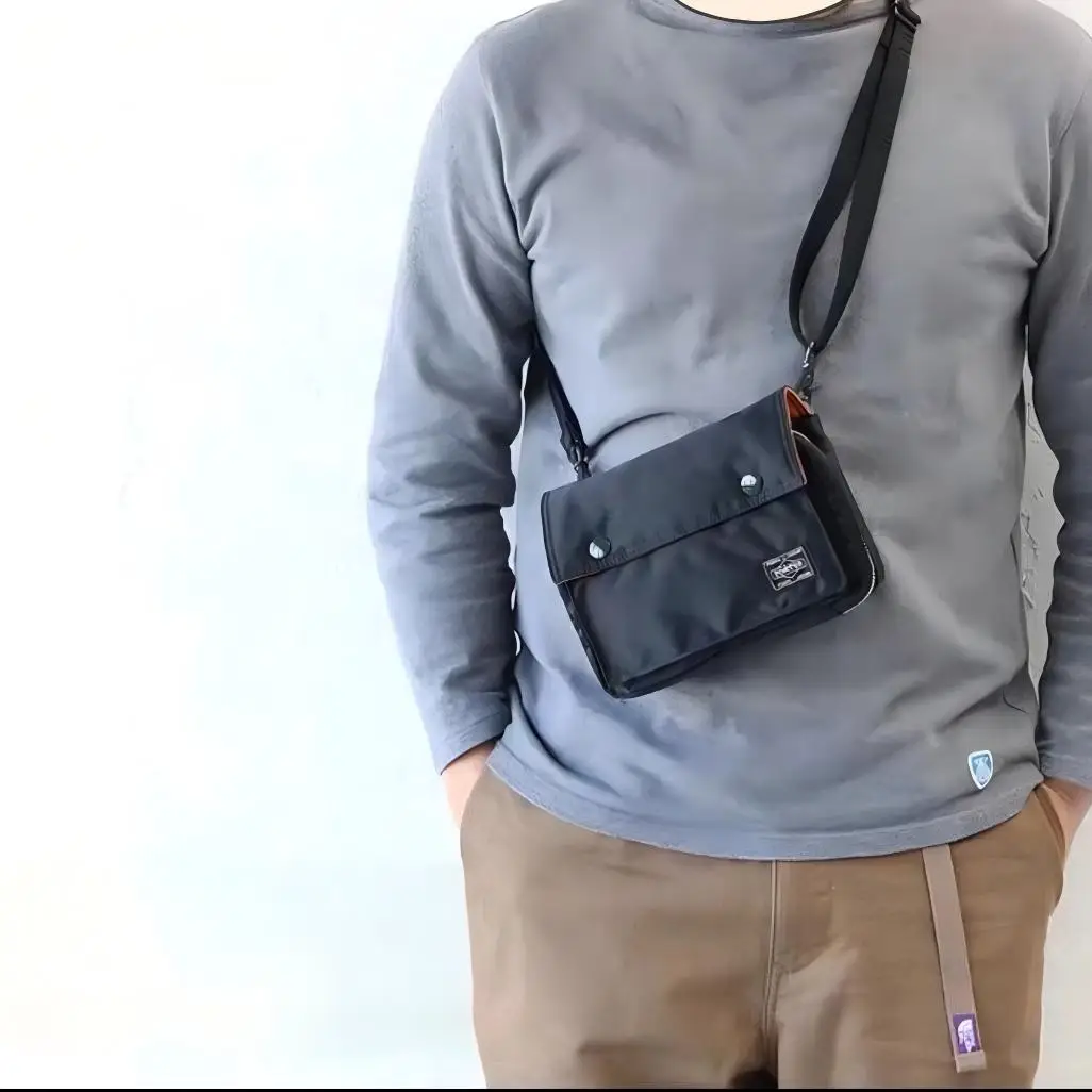 

Waterproof Crossbody Bag for Men Nylon Casual Shoulder Bag Multi-Purpose Small Waist Bag