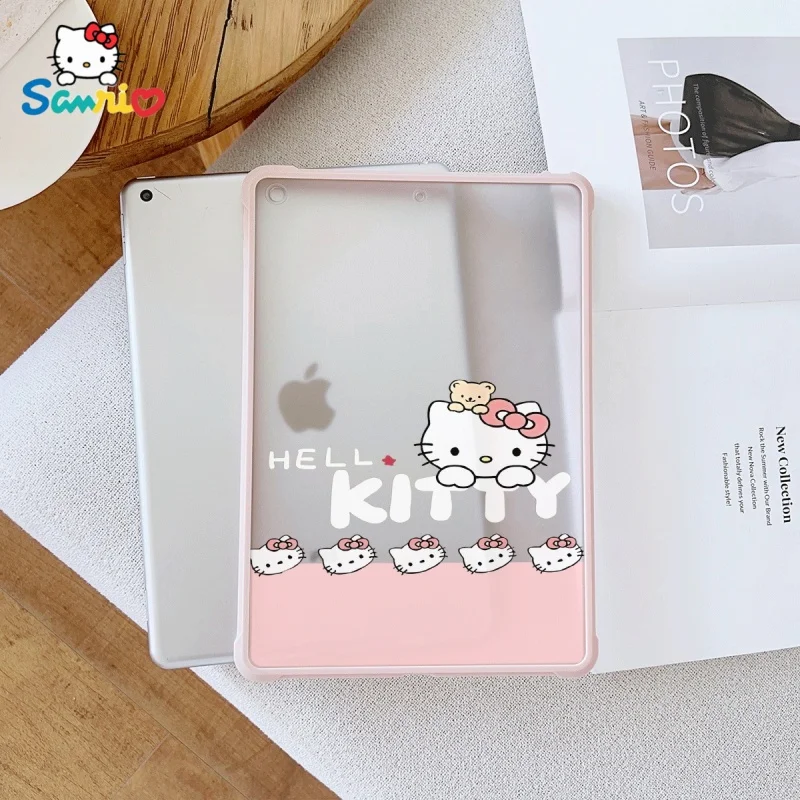 

Розовый чехол Sanrio Cute Hello Kitty подходит для ipad Pro 6/M4, Air3/5, Mini 6, iPad 6/10, 8,3/9,7/10,5/12,9/10,9/11 дюймов