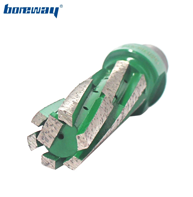 

Boreway CNC Diamond Finger Bits With 1/2"Gas D25*70T Diamond Finger Router Bit For Drilling Milling Granite Marble Stone Slab