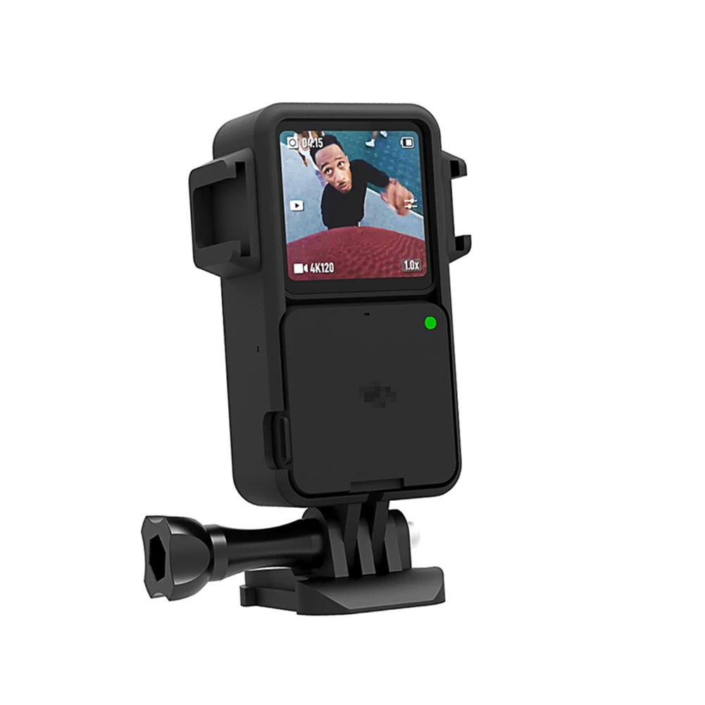 For DJI Action 2 Protective Frame Case Camcorder Housing Case With Hot Shoe Base ACTION 2 Anti-Drop Dust Protection Case-Y41A