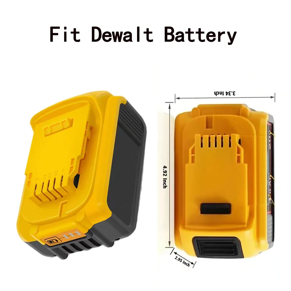 Led Light For Dewalt 18V Battery 4In Portable Spotlights Cordless Outdoor Work Fishing Handheld Emergency Tool Light