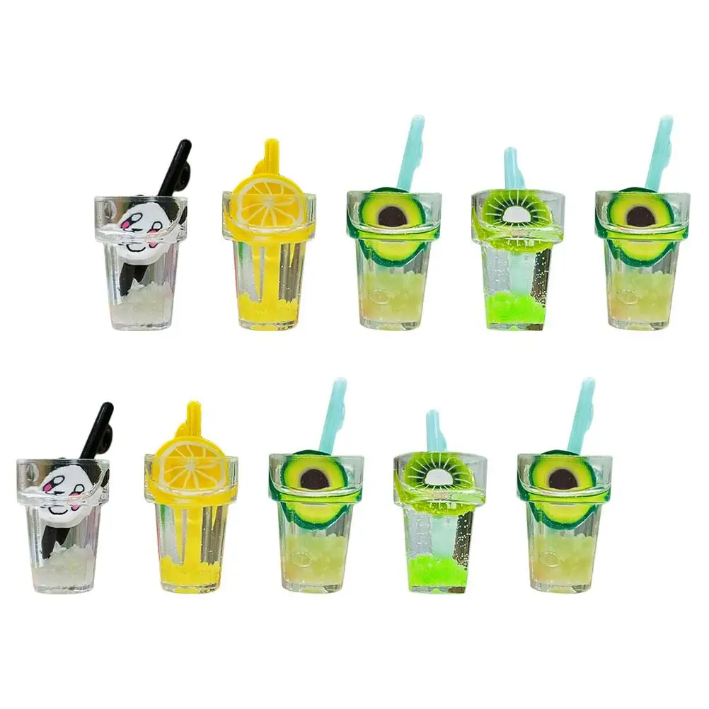 

10 Pcs DIY Accessories Simulated Mini Drink Bottle Plastic Decorative Fake Beverage Prop