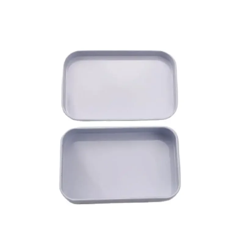 サイズ: 95*60*21 ミリメートル小さな長方形ブリキ箱ダブルホワイトカラーブリキ包装ブリキミントコーティングケースボックスキャンディーメタル