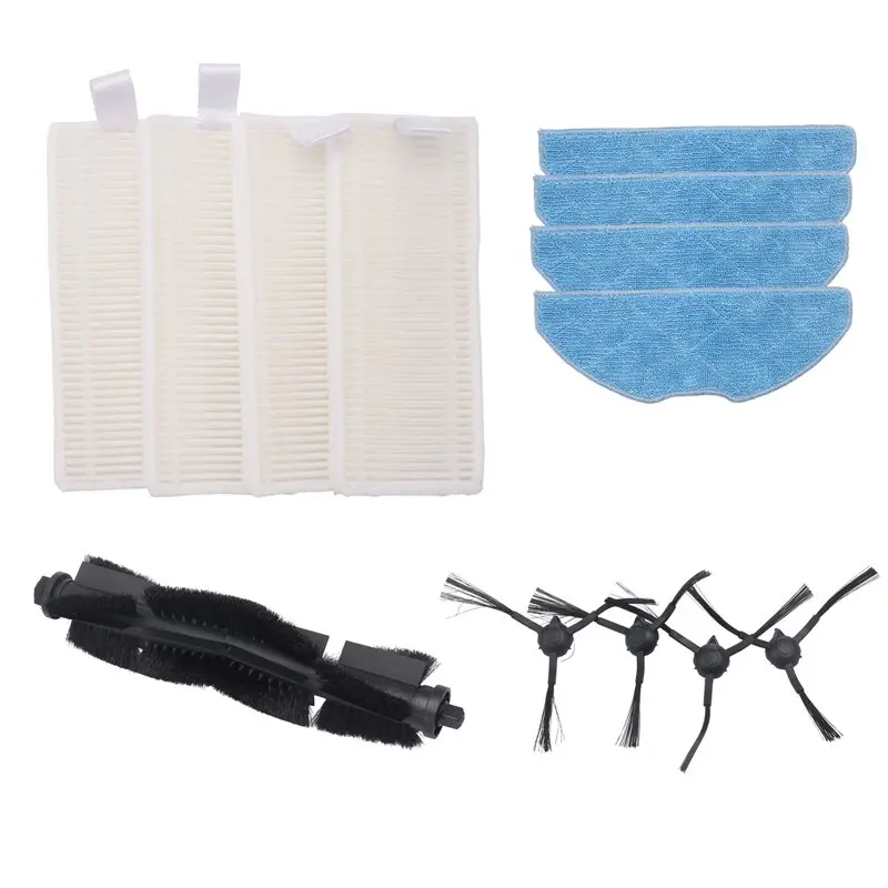 A61I For Honor Choice R2 / R2 Plus Robot Vacuum Main Side Brush HEPA Filter Mop Pad Replacement Accessories