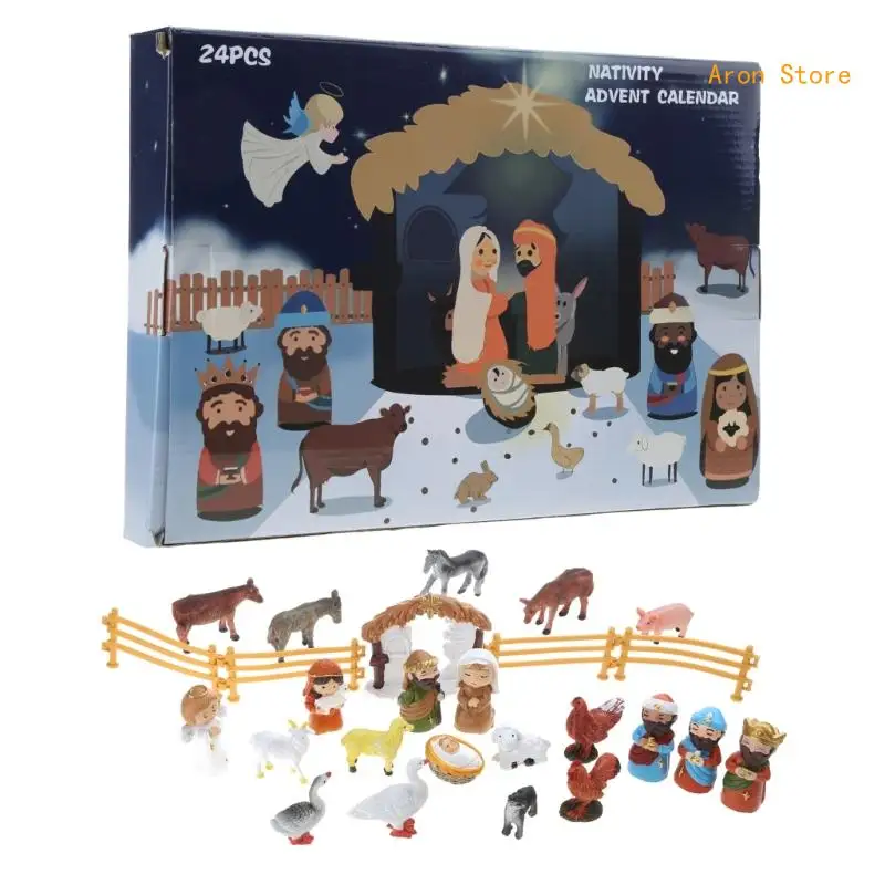 

Unique Jesus Birth Calendar Delightful Christmas Gift for Boys and Girls in 2024 H3CF