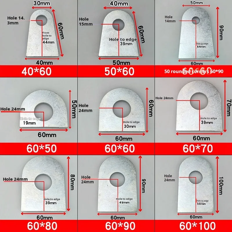 

Плоский соединитель с круглой головкой, фиксированный угол, железная пластина, сварочная полоса с отверстиями, утолщенная