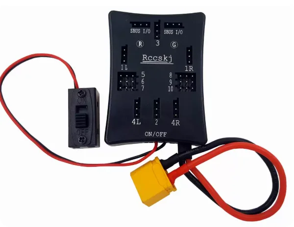 SBUS/PPM Channel Expander for RC Jet - 3-Channel Receiver to 10-Channel Output Adapter - Auto Reverse & XT60 Power Input