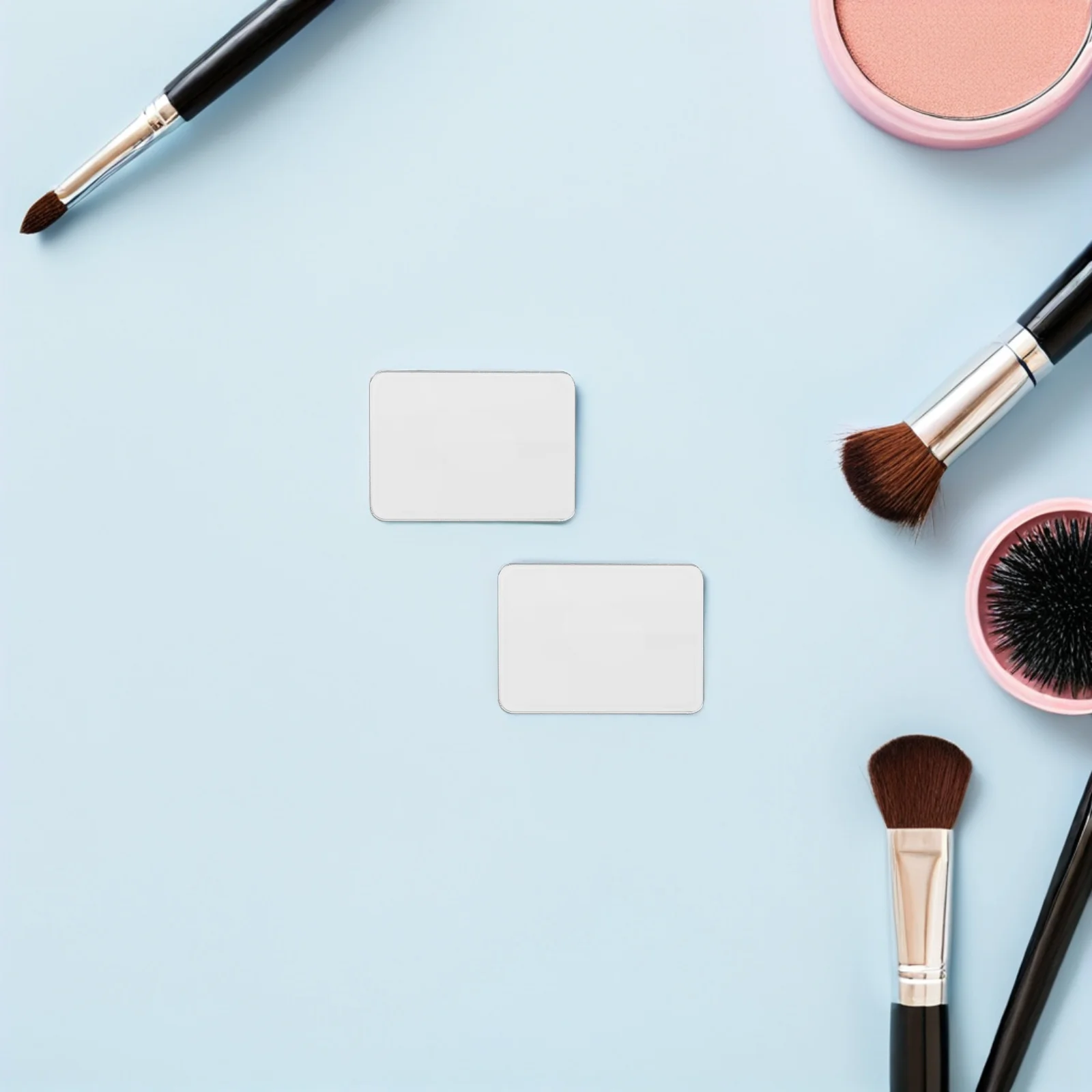 Calcomanía para espejo trasero de teléfono, adhesivo reflectante transparente para espejo de maquillaje, compacto, conveniente para llevar todos los días, 6 uds.