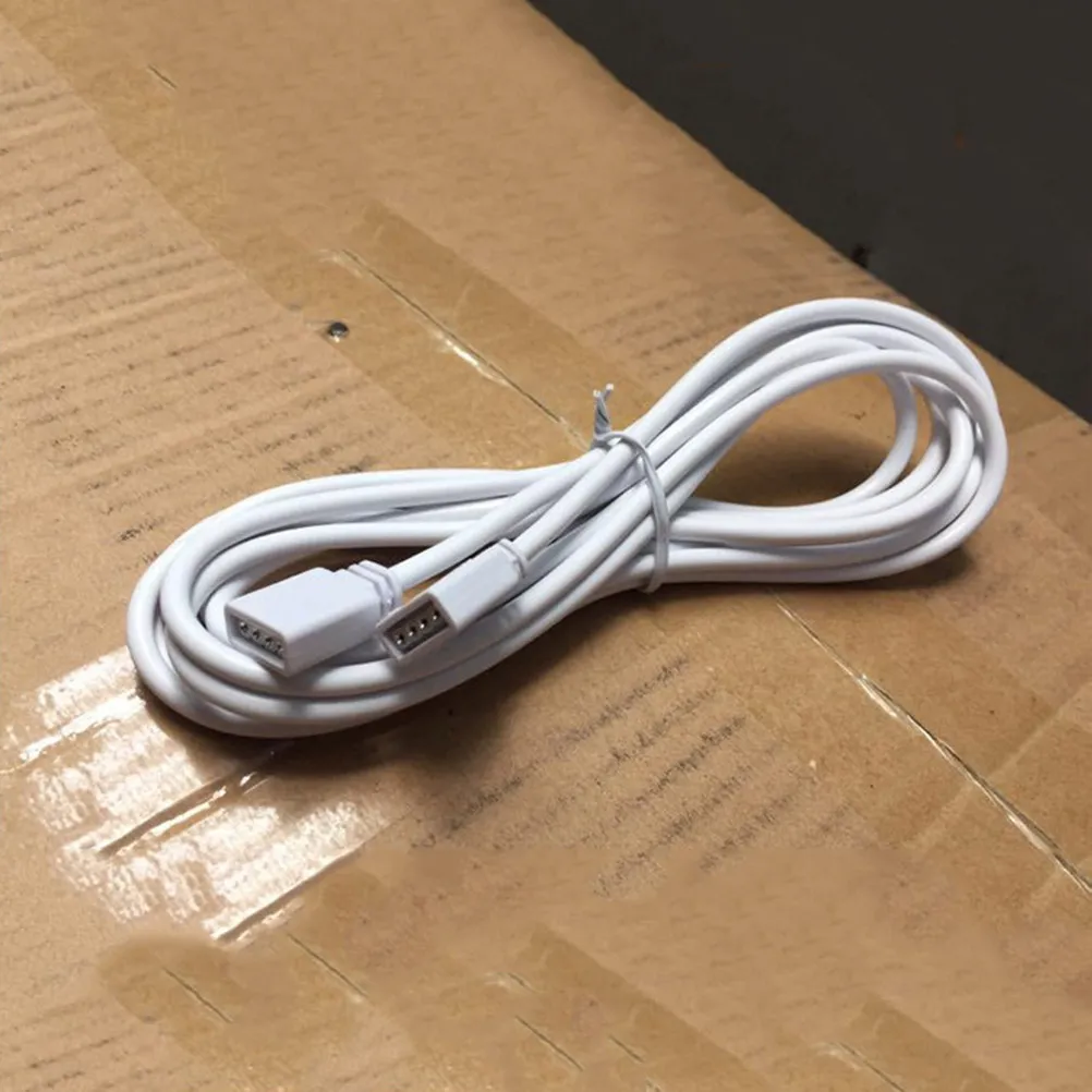 

Кабель-удлинитель для светодиодных лент RGB, 2 шт., белый, с разъемами для инжекционного формования, для разноцветных LED-лент