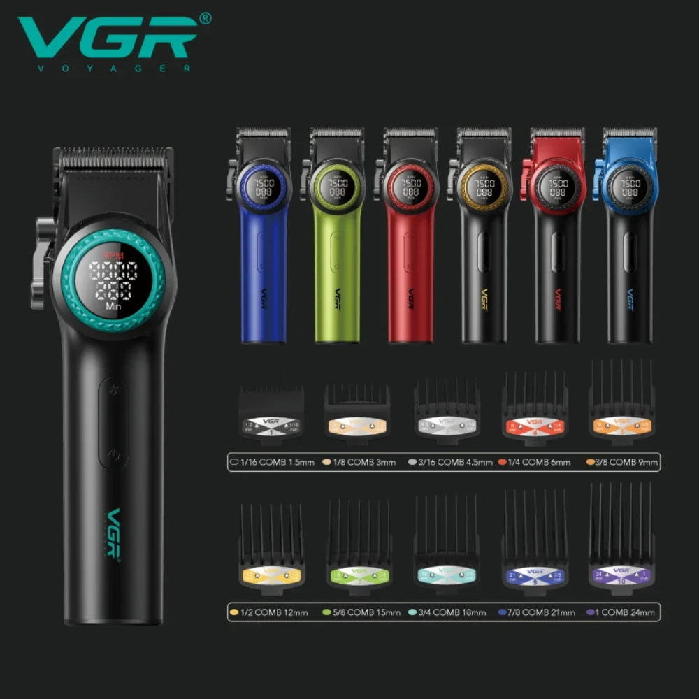 VGR Hair Clipper Cordless Hair Trimmer Professional Hair Cutting