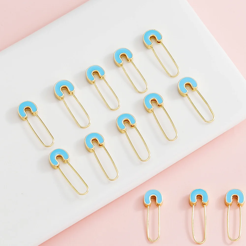 Ciondolo creativo con graffetta gocciolante di olio, accessorio perno in lega, orecchini fai-da-te, ciondolo gioielli portachiavi