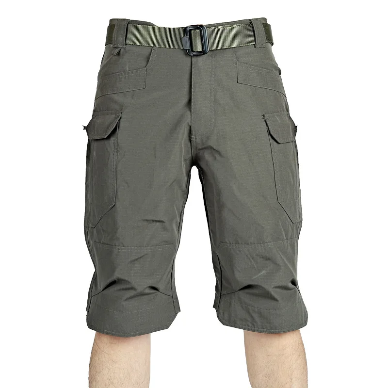 Tactical Multi-Bolso Calças, Shorts Xadrez Resistente ao Desgaste, Macacão Impermeável, Calças de Cinco Pontos, X7