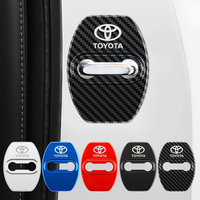 4PCS Car Door Lock Cover Case For Toyota chr Corolla Camry rav4 Yaris hilux prius avensis auris Prado verso fortuner Accessories