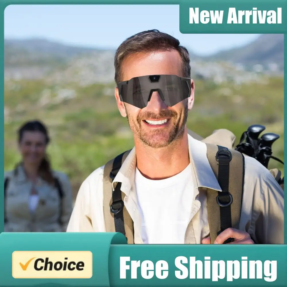 

Умные очки-камера HD 1080P, спортивные солнцезащитные очки с камерой, 64 ГБ ПЗУ, носимые спортивные очки для мужчин и женщин