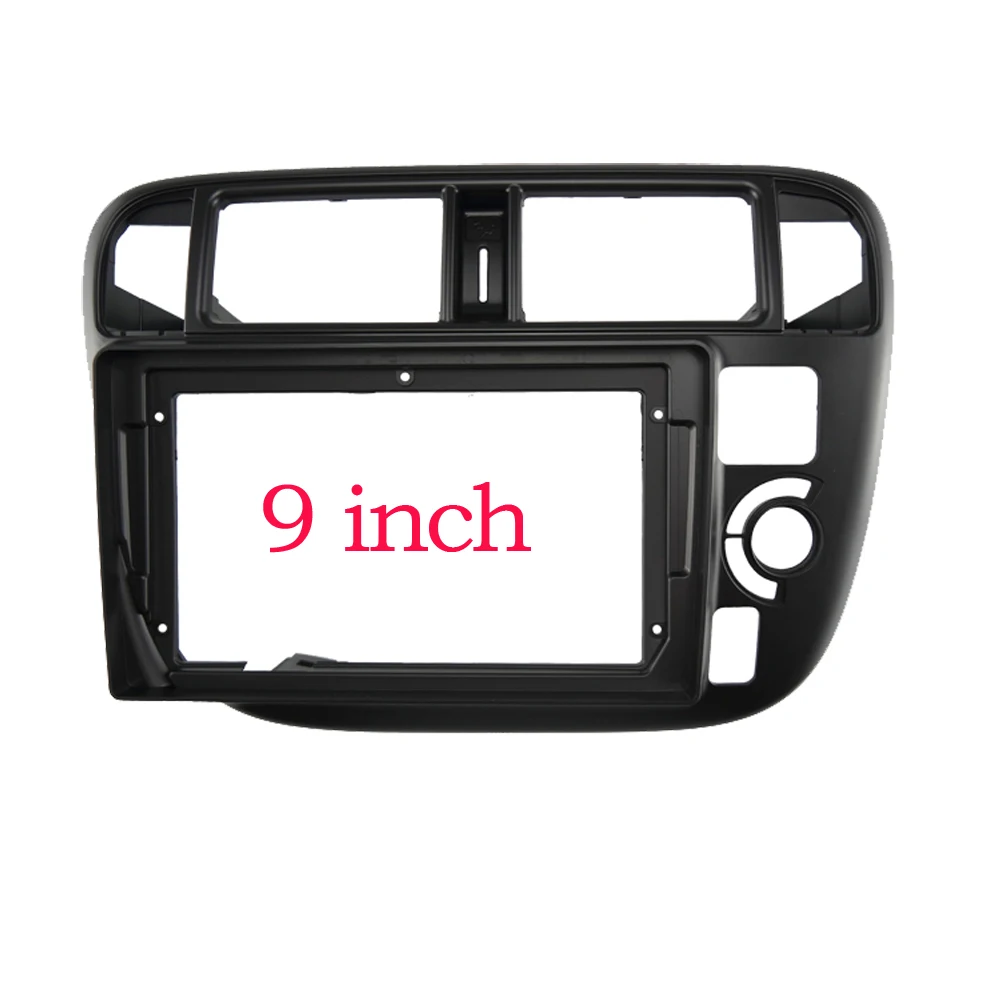 9 inch Car Fascia Radio Panel for HONDA CIVIC EK3/EK4/EK9 1995-1999 Dash Kit Install Facia Console Bezel Adapter Plate Trim