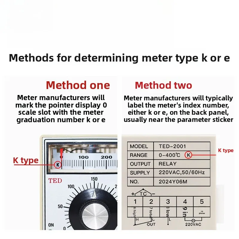 TED-2001 220V Oven electric cake pan thermostat electric pointer thermostat